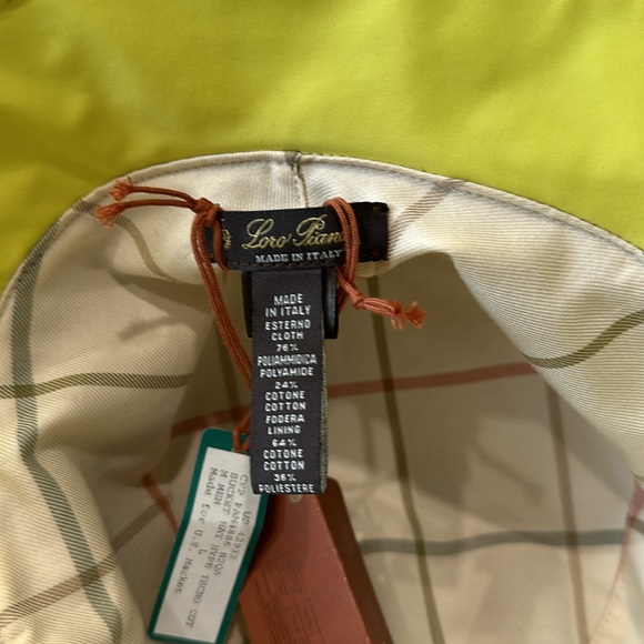 Loro Piana Bucket Hat Grey with Green Lettering - Picture 5 of 5